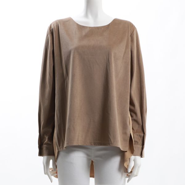 バックの異素材切り替えデザインカットソー