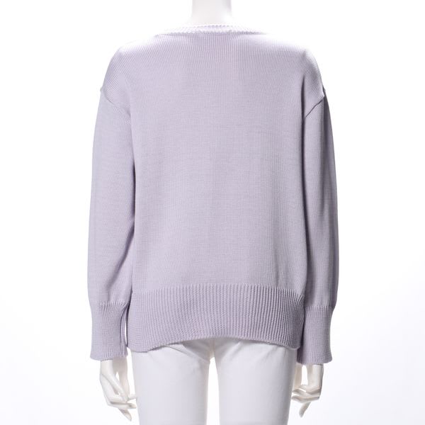 ラウンドネックドロップショルダーニット