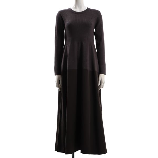 異素材切り替えワンピース