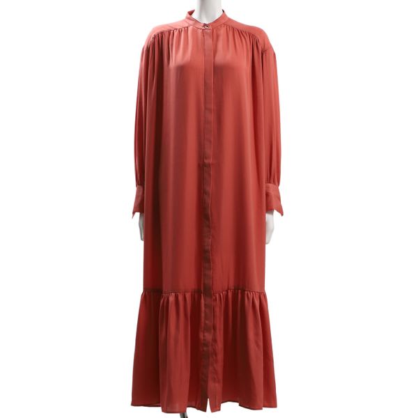 ティアードデザインシャツワンピース