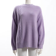 ケーブル編みデザインニット