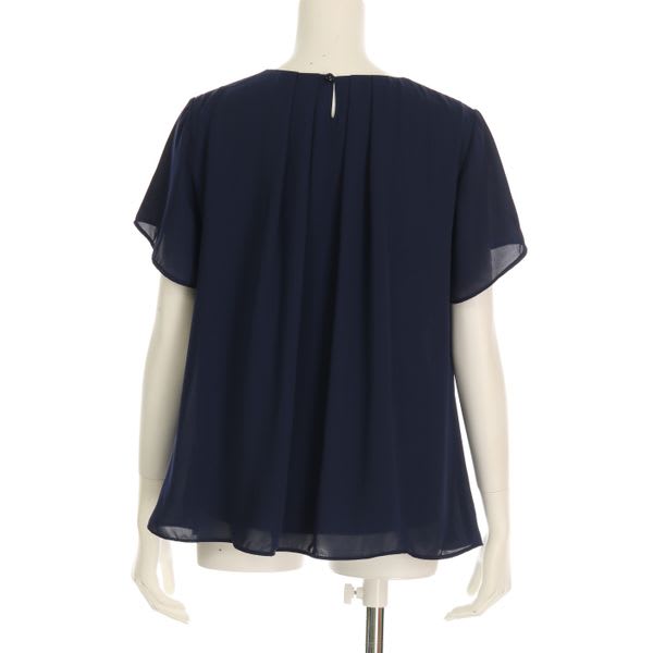 シフォンタックブラウス