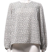 小花柄総柄ブラウス