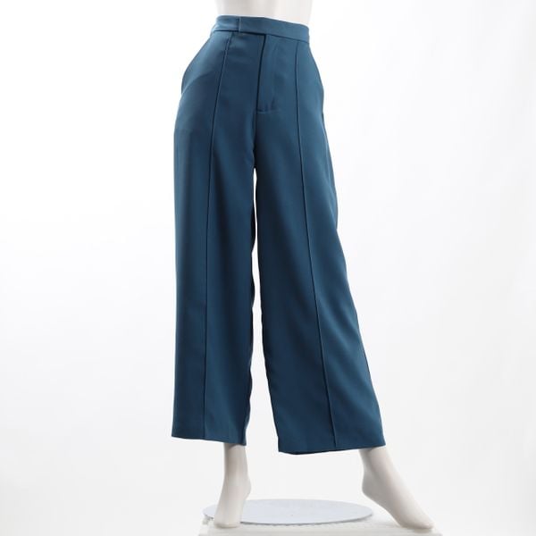 センターシーム入りワイドパンツ