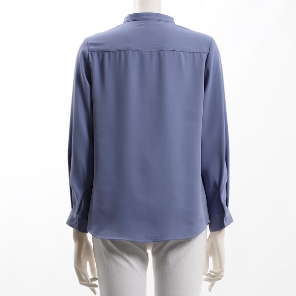 バンドカラーブラウス