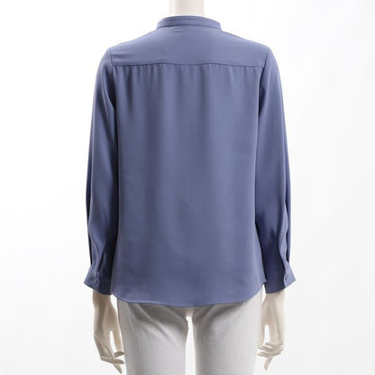 バンドカラーブラウス