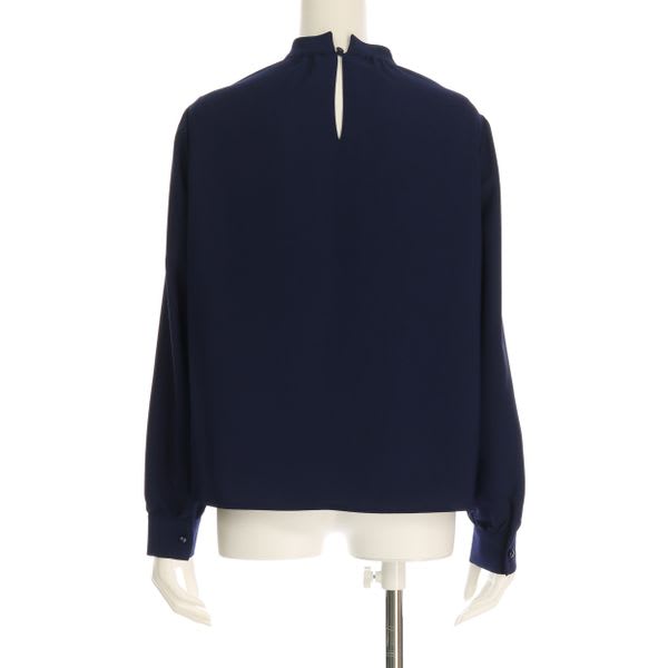 スタンドカラーブラウス