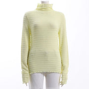 凸凹素材カットソー