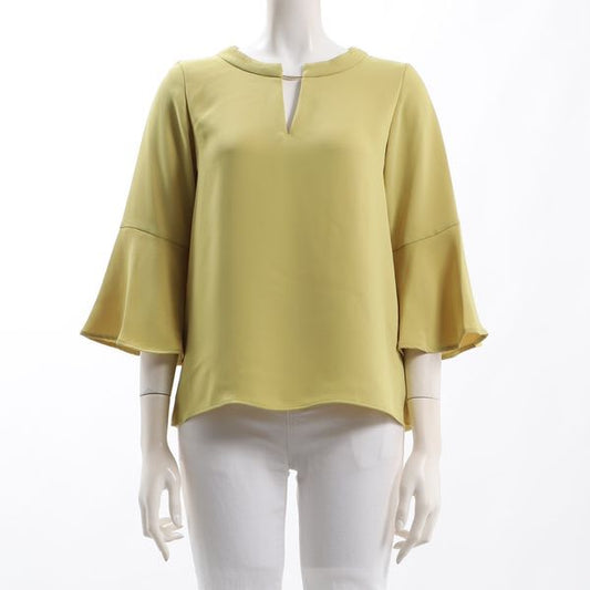 メタルパーツフレアスリーブブラウス