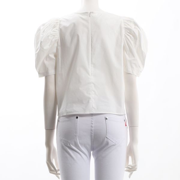 パワーショルダーぱふすりーブブラウス