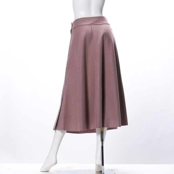 サイドボタンデザインフレアスカート