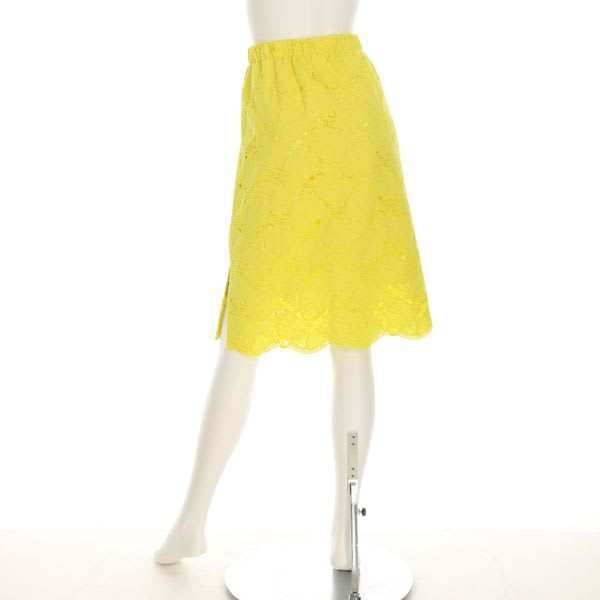 ウエストゴム総レーススカート