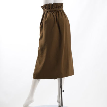 ラップ風デザインハイウエストスカート