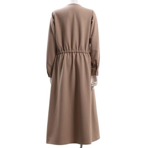 ドロストデザイン前開きワンピース