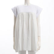 プリーツ切り替えAラインカットソー
