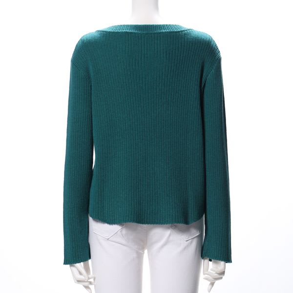 ボートネックドロップショルダーニット