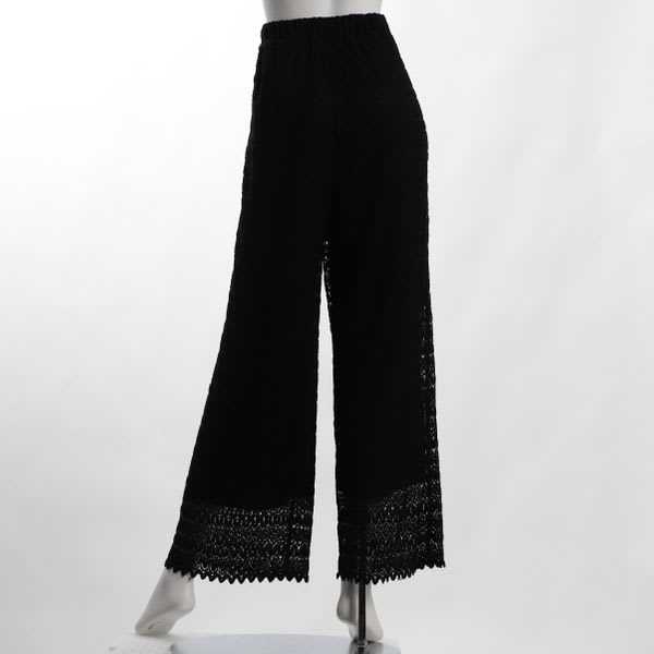 幾何リーフ総レースパンツ