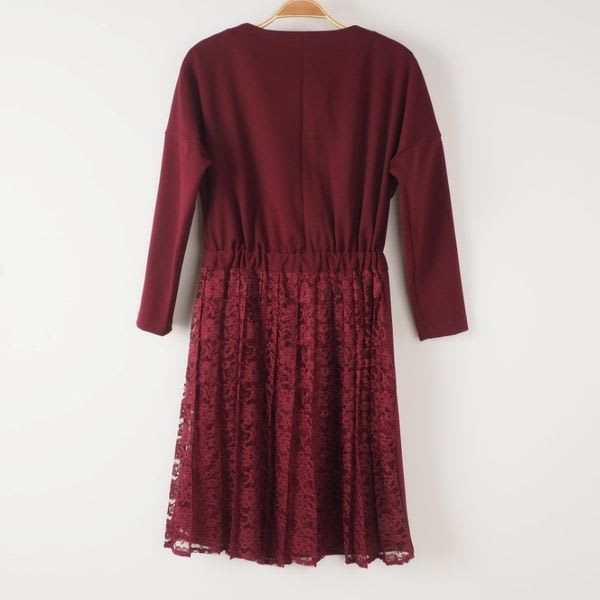 レース切り替えデザインワンピース