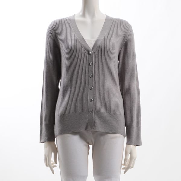 シルバーボタンカーディガン