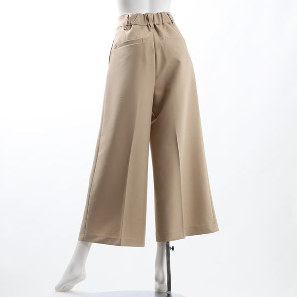 バックゴムタック入りワイドパンツ