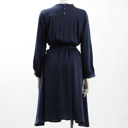 裾デザインウエストリボンワンピース