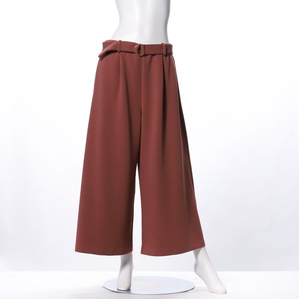 Dカンベルト付きガウチョパンツ