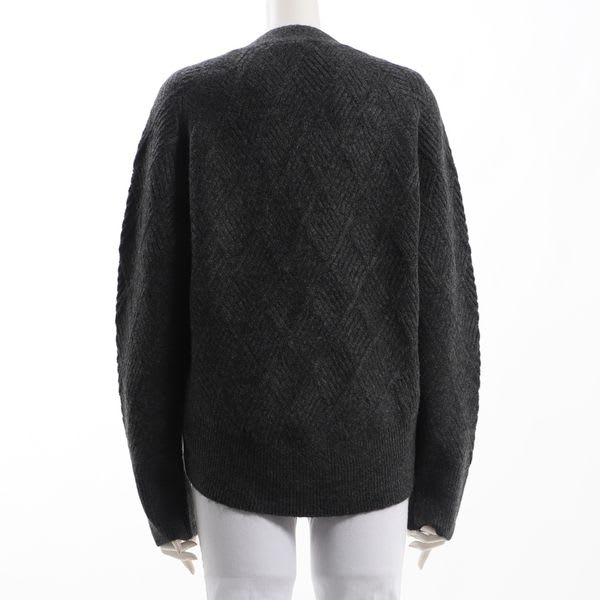 編み柄カーディガン