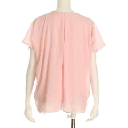 シフォン素材切り替えカットソー