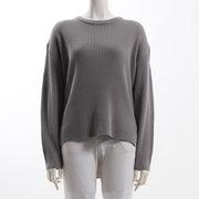 異素材切り替えリブニット