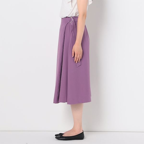 サイドDカンデザインラップ風スカート