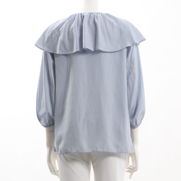 ケープ風フリルブラウス