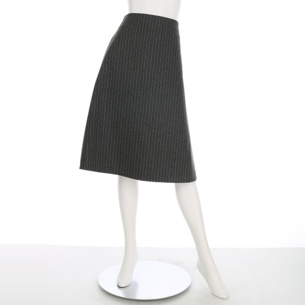 ピンストライプフレアスカート