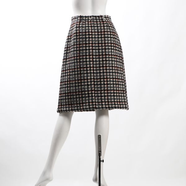 千鳥格子柄スカート