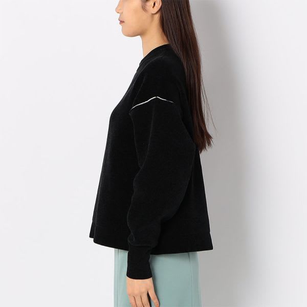 ボリュームスリーブドロップショルダーニット