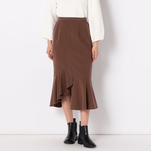 イレギュラーヘムマーメイドスカート