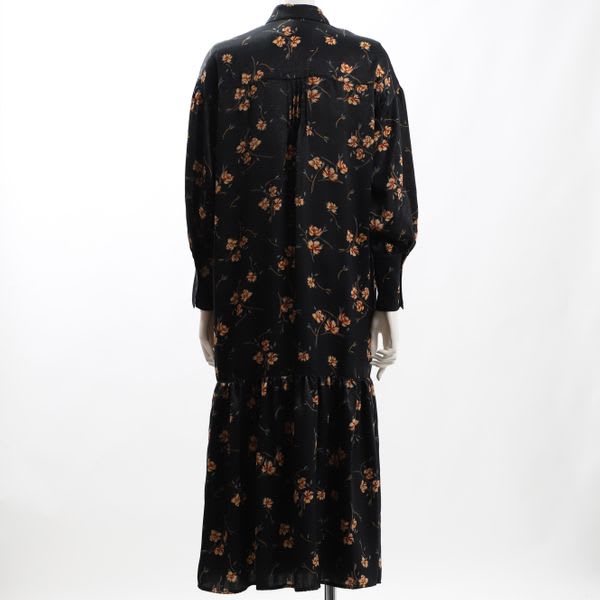 ヴィンテージフラワータックデザインワンピース