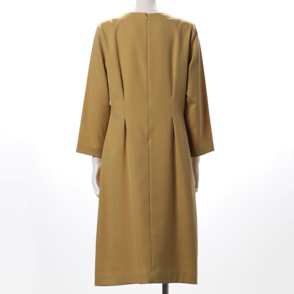 フェイクフランネルストレートワンピース