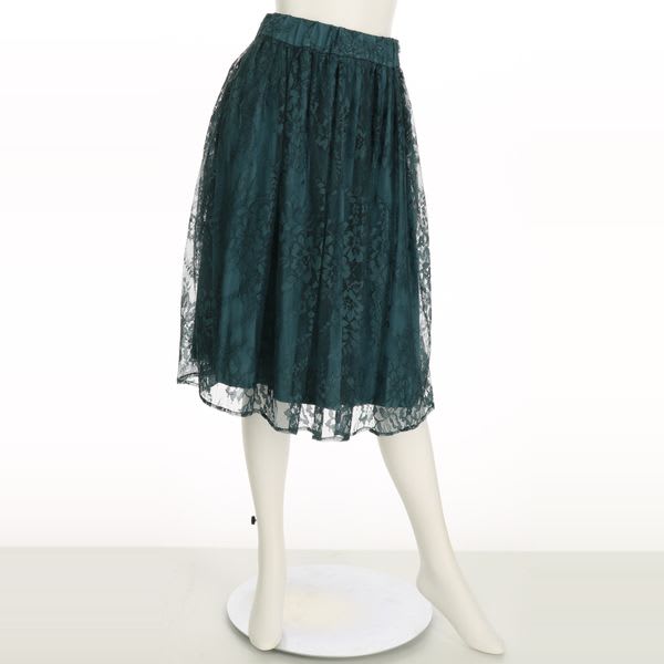 レースギャザースカート