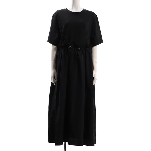 異素材ドロストワンピース