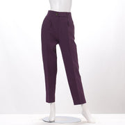 マーブル釦ポケット付きテーパードパンツ