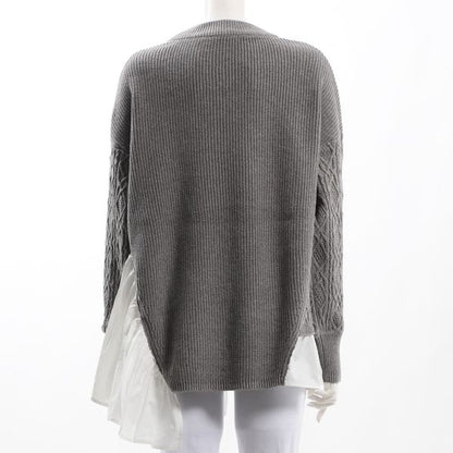 ドッキングアシンメトリーニット