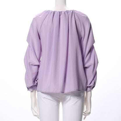 フィフリルサテンギャザートップス