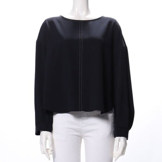 ストレッチジョーゼットドロップショルダーブラウス