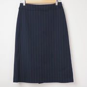 ストライプ柄台形スカート