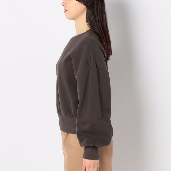 ボリュームスリーブクルーネックプルオーバー