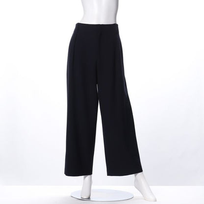 ハイウエストサイドタックワイドパンツ