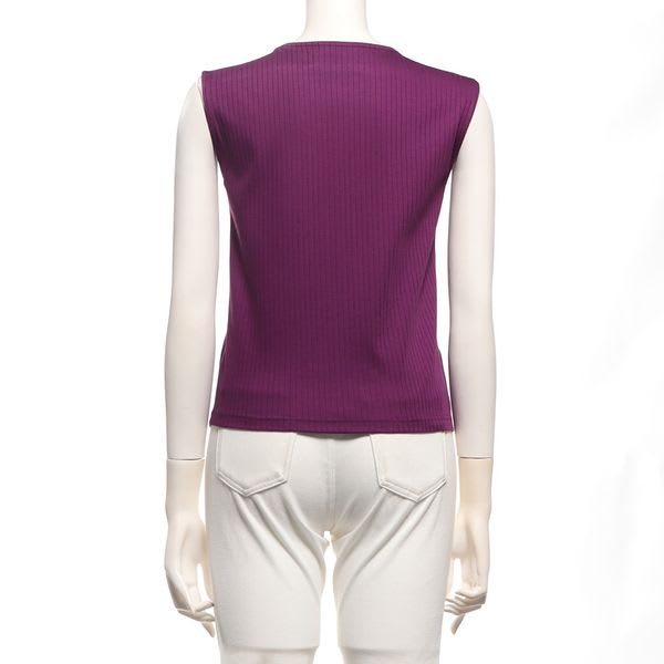 ボタンショルダーアクセントカットソー