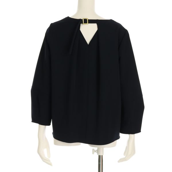 バックスタイルベルトデザインブラウス