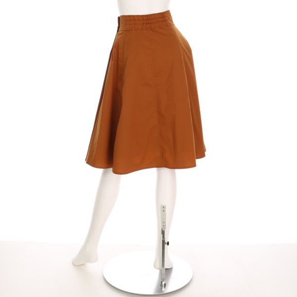 ウエストボタンフレアスカート