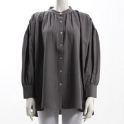 ギャザーデザインボリュームブラウス